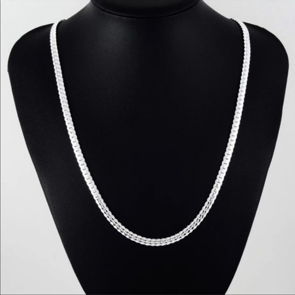 NEW “20” 925 STERLING SILVER SNAKE CHAIN NECKLACE - Picture 4 of 5